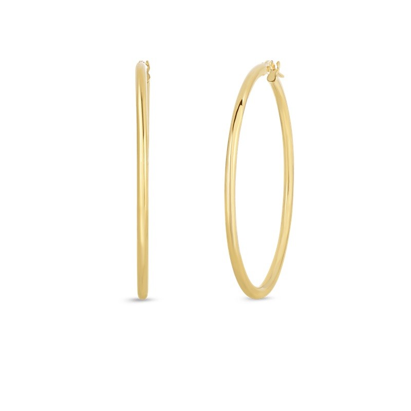 Roberto Coin 18K Gold Large Hoop Earrings